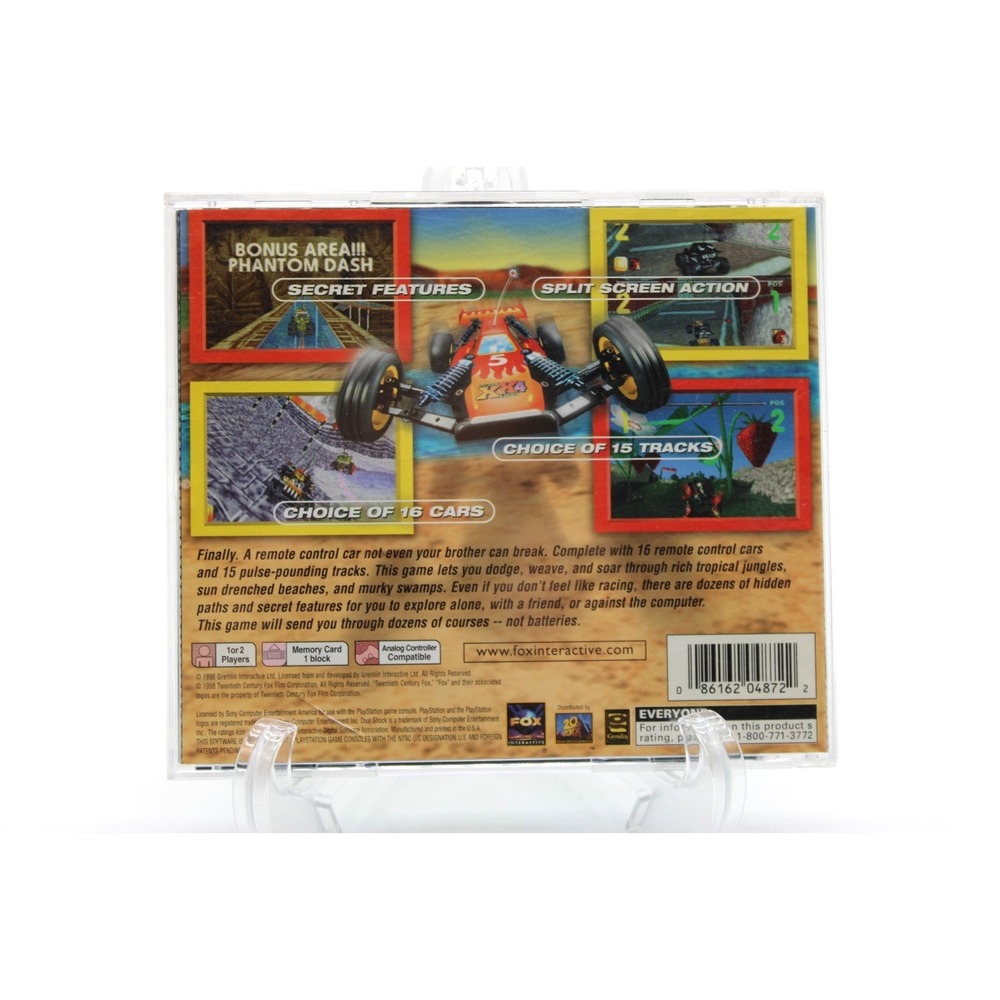 PS1 Team Losi RC Racer (Sony PlayStation 1, 1998) w/ Manual, Black Label - Picture 3 of 9